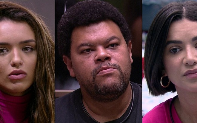 Montagem de fotos com Rafa Kalimann, Babu Santana e Manu Gavassi, do BBB20