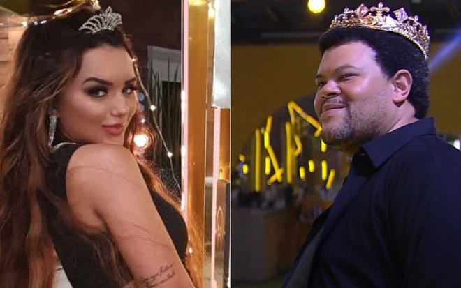 Montagem de fotos com Rafa Kalimann e Babu Santana, favoritos para ganhar o BBB20