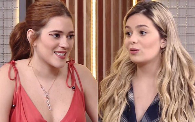 Montagem com imagens de Ana Clara Lima (à esq.) e Viih Tube durante o Bate-Papo BBB