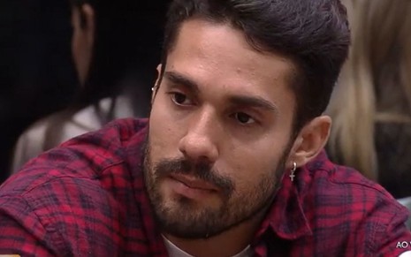 Arcrebiano de Araújo durante o BBB21 nesta terça-feira, na Globo
