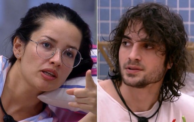 Montagem com Juliette Freire e Fiuk no BBB21