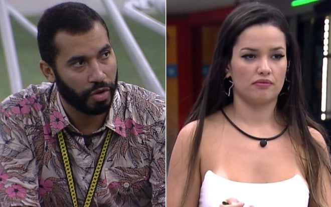 Montagem com Gilberto Nogueira e Juliette Freire no BBB21