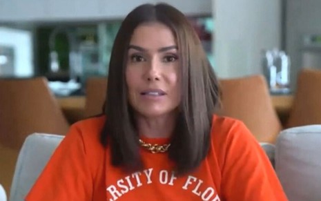 Em ligação de vídeo feita de casa, Deborah Secco comenta BBB21 no Encontro com Fátima Bernardes