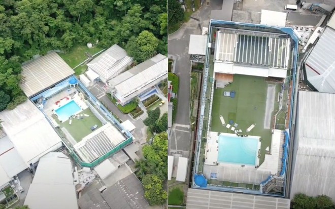 Imagens aéreas da sede do Big Brother Brasil 21, da Globo