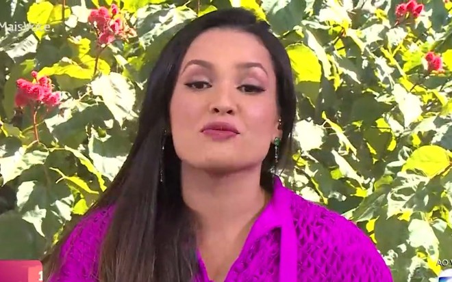 Imagem de Juliette Freire durante participação no Mais Você