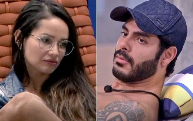 Montagem com Juliette Freire e Rodolffo Matthaus no BBB21