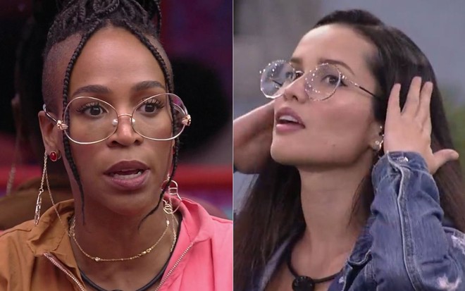 Montagem com imagens de Karol Conká (à esq.) e Juliette Freire no BBB21