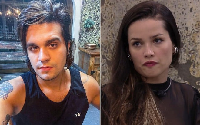 Montagem com Luan Santana e Juliette Freire