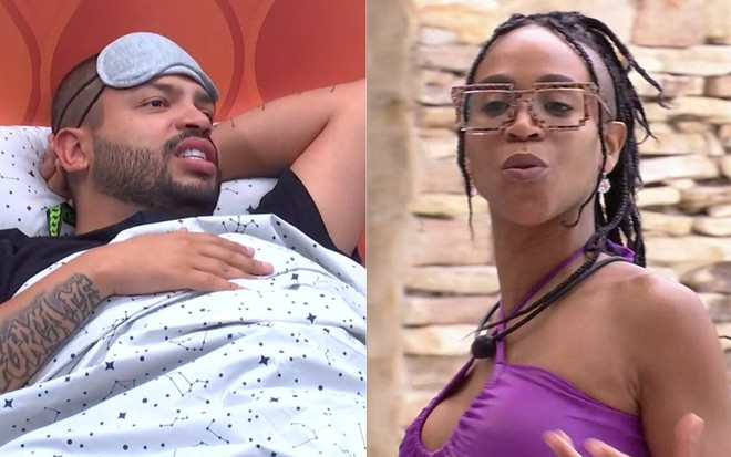 Montagem com imagens de Projota (à esq.) e Karol Conká