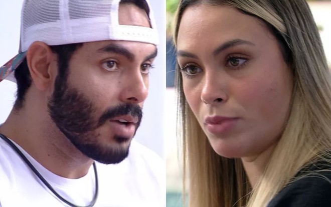 Montagem com imagens de Rodolffo Matthaus (à esq.) e Sarah Andrade no BBB21