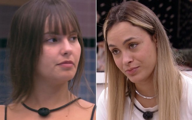 Montagem com Thaís Braz e Sarah Andrade no BBB21