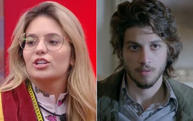 Montagem com Viih Tube no BBB21 e Chay Suede como José Alfredo em Império