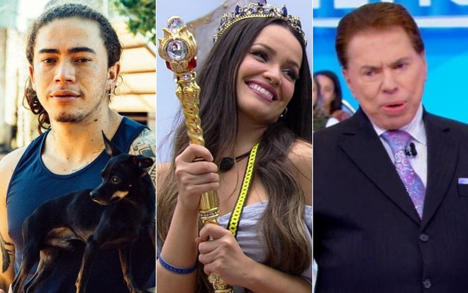 Montagem com Whindersson Nunes, Juliette Freire e Silvio Santos