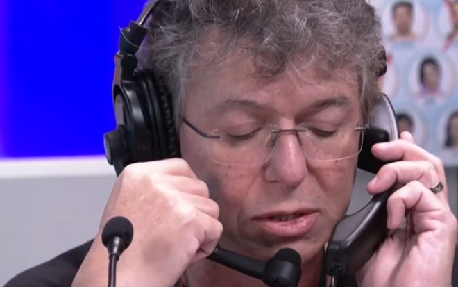 O diretor Boninho durante participação no quadro CAT BBB21