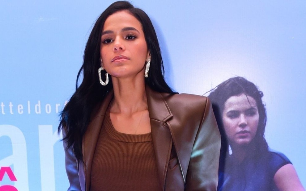 Bruna Marquezine durante pré-estreia de seu filme Vou Nadar Até Você, em São Paulo, em 2 de março de 2020