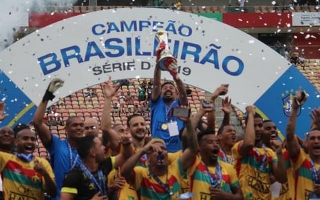 Brusque, o atual campeão da Série D do Campeonato Brasileiro