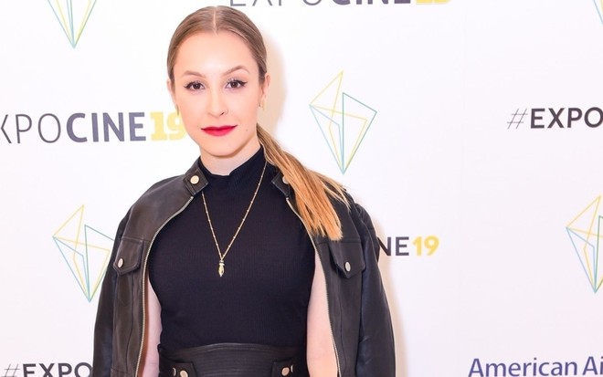 Carla Diaz em evento do filme A Menina Que Matou os Pais, em São Paulo, em outubro de 2019