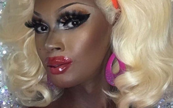 Chi Chi DeVayne, estrela de Ru Paul's Drag Race, em foto publicada em 24 de junho de 2020 em seu Instagram