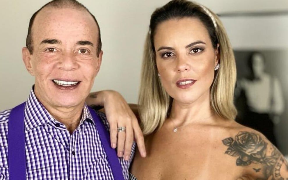 Chiquinho Scarpa e Fernanda Rizzi posam juntos para o Instagram em 8 de julho de 2020