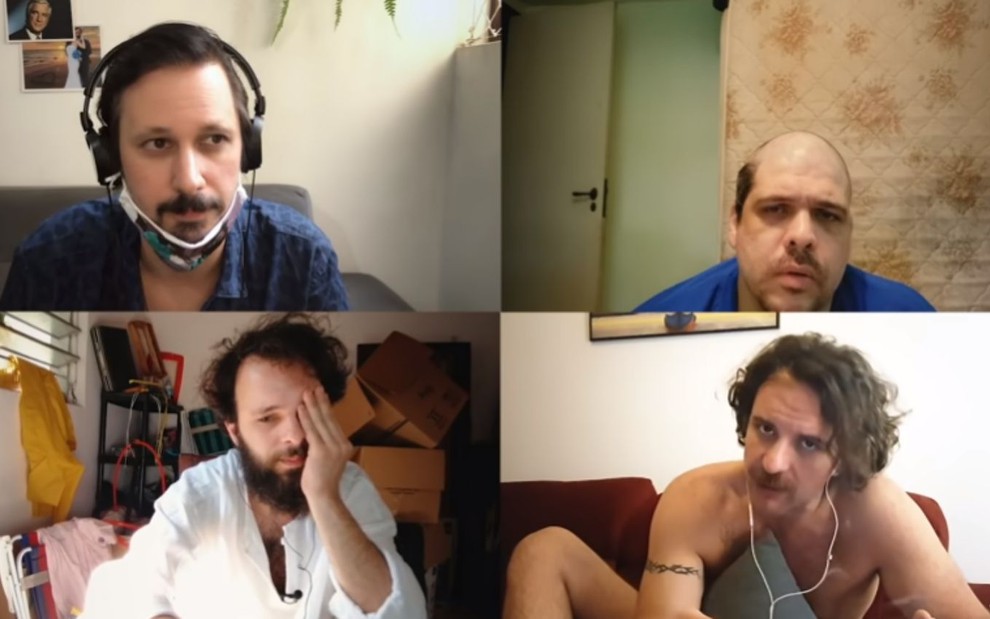 Daniel Furlan, Caíto Mainier, Leandro Ramos e Raul Chequer no Choque de Cultura