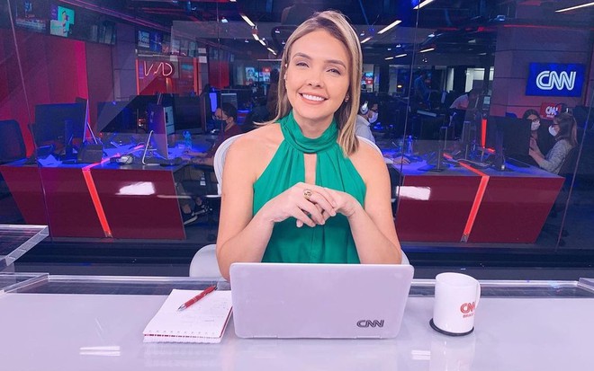 Tais Lopes em telejornal da CNN Brasil