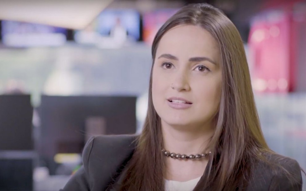 A apresentadora da CNN Brasil Mari Palma em vídeo de divulgação do canal de notícias 