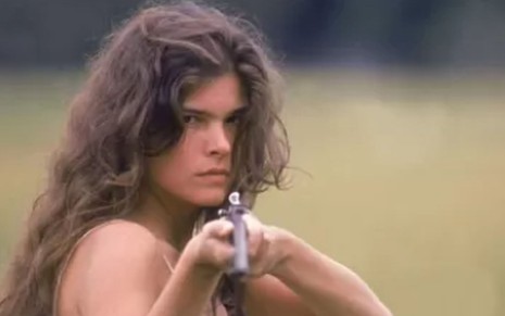 Cristiana Oliveira caracterizada como a personagem Juma Marruá em Pantanal (1990)