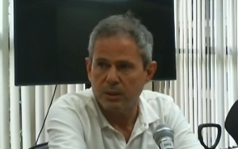 O doleiro Dario Messer durante depoimento ao Ministério Público Federal do Rio de Janeiro