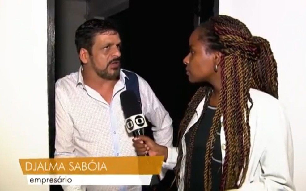 Djalma Sabóia em entrevista para Monique Evelle no Profissão Repórter, da Globo
