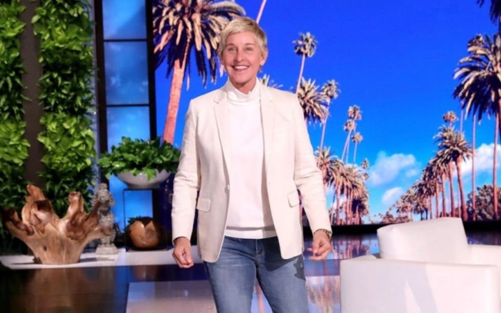 Ellen DeGeneres durante edição do The Ellen DeGeneres Show