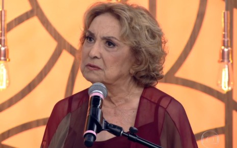 Eva Wilma no programa Encontro com Fátima Bernardes