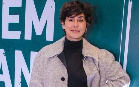 Fernanda Paes Leme na pré-estreia da série Ninguém Tá Olhando, da Netflix, em 13 de novembro de 2019