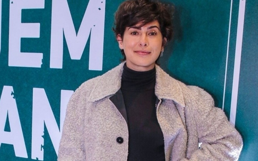 Fernanda Paes Leme na pré-estreia da série Ninguém Tá Olhando, da Netflix, em novembro de 2019 
