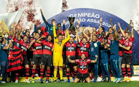 Flamengo celebra vitória no Campeonato Brasileiro 2020