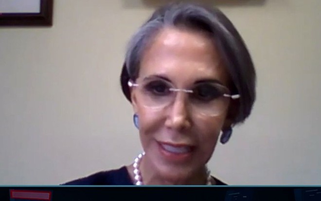 Florinda Meza em entrevista para o Programa do Ratinho, no SBT, em 20 de agosto de 2020