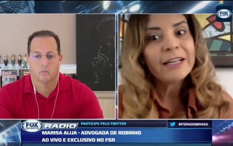 Benjamin Back entrevistando Marisa Alija, advogada de Robinho