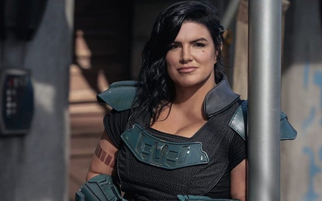 Gina Carano em cena da segunda temporada de The Mandalorian