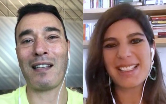 Montagem dos jornalistas André Rizek e Andreia Sadi