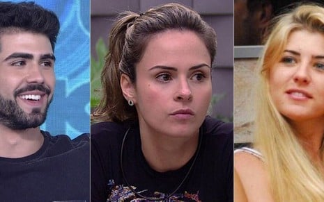Montagem de fotos com Juliano Laham, Ana Paula Renault e Íris Stefanelli, do Big Brother Brasil