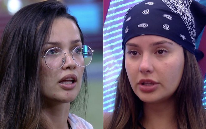 Montagem de fotos com as participantes do BBB21 Juliette Freire (à esquerda) e Thaís Braz (à direita)