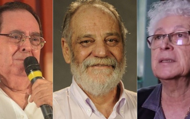 Montagem dos autores Benedito Ruy Barbosa, Walther Negrão e Aguinaldo Silva