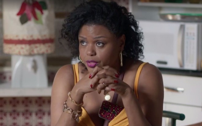 A atriz Carla Cristina Cardoso como a personagem Lulu da novela Bom Sucesso (2019), da Globo