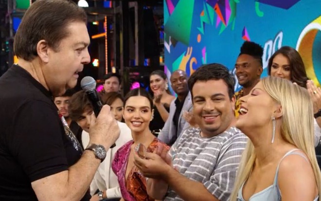 Fausto Silva colocou Luísa Sonza em uma saia justa durante entrevista ao vivo no Domingão do Faustão