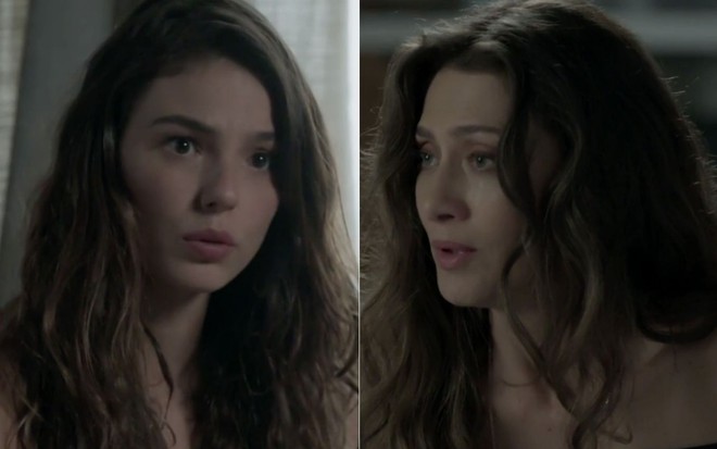 Montagem das atrizes Isis Valverde e Maria Fernanda Cândido em A Força do Querer