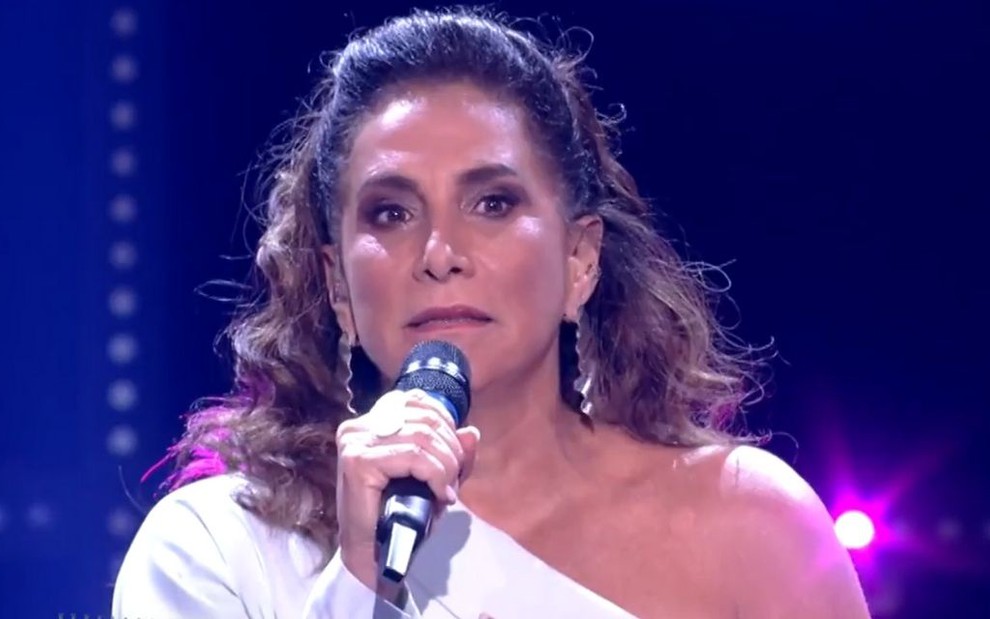 A atriz Totia Meireles em apresentação do programa Popstar, em 2019