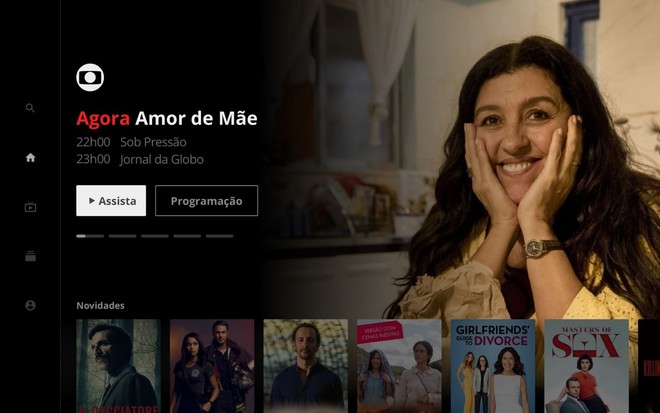 Foto de divulgação do Globoplay, serviço de streaming da Globo; Regina Casé em destaque na imagem