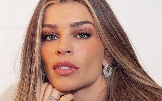 A atriz Grazi Massafera em foto para o Melhores do Ano 2019, no Faustão 