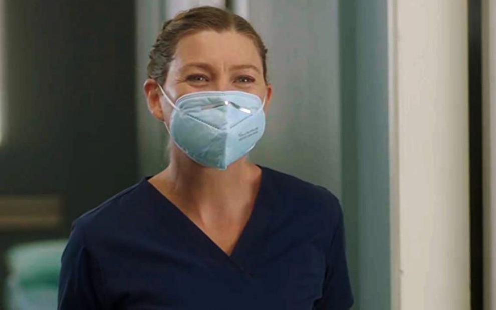 Ellen Pompeo como Meredith Grey em cena da do primeiro episódio da 17ª temporada de Grey's Anatomy
