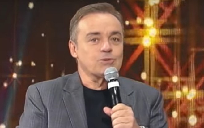 Reprodução de imagem de Gugu Liberato no Famíla Record 2018
