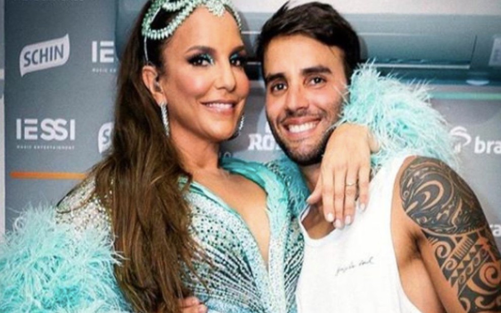 Ivete Sangalo com o marido, Daniel Cady em foto publicada no Instagram